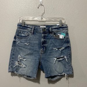 Studio Blue distressed jean shorts